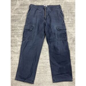 TYNDALE Flame Resistant Cargo Pants 35x30‎ FR Utility Canvas K215T Navy USA